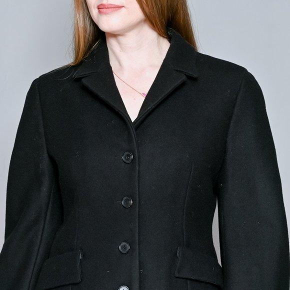 709. NOMINATE Milano Black Wool-Blend Jacket NWT Small - Picture 2 of 7